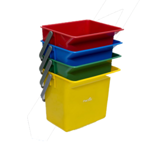 6L Buckets Color Coded