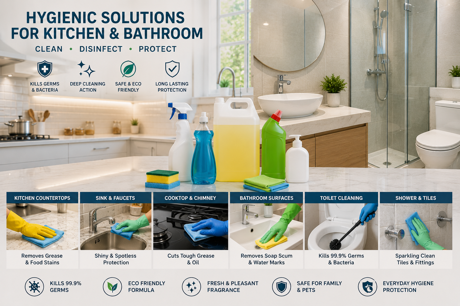Hygienic Solutions For Kitchen & Bathroom