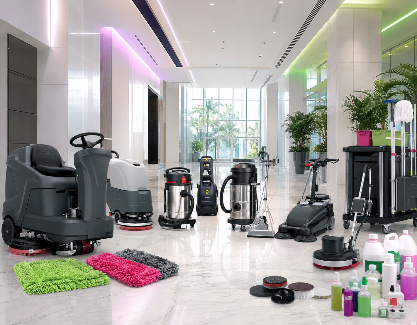 Professional Cleaning Machines, Tools & Chemicals